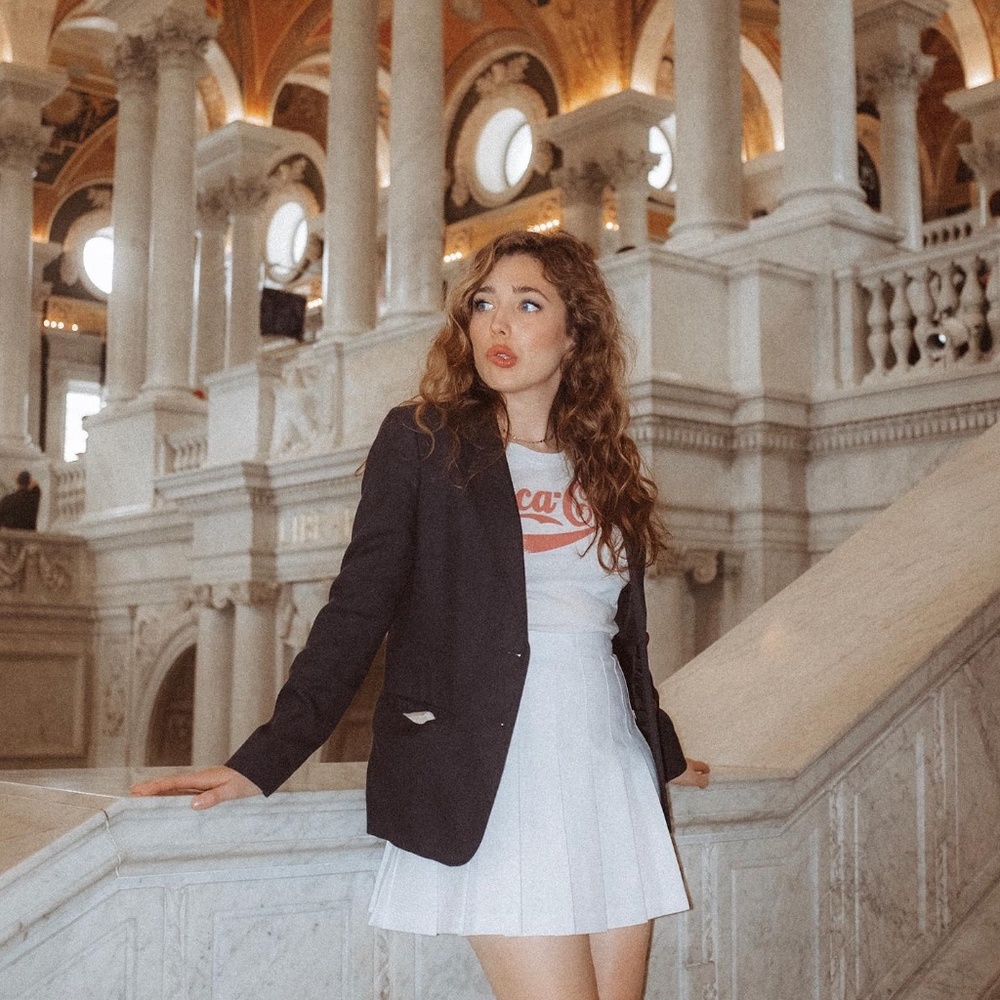 American Apparel White Tennis Skirt - Picture 2 of 5